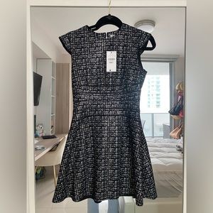 Sfera tweed print dress